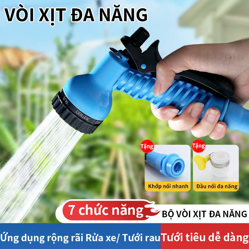Vòi xịt đa năng, tặng khớp nối nhanh và đầu nối đa năng